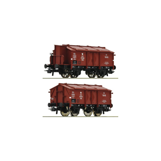 Zestaw 2 wagonów wapniarek typu K 15 Roco 76043 HO